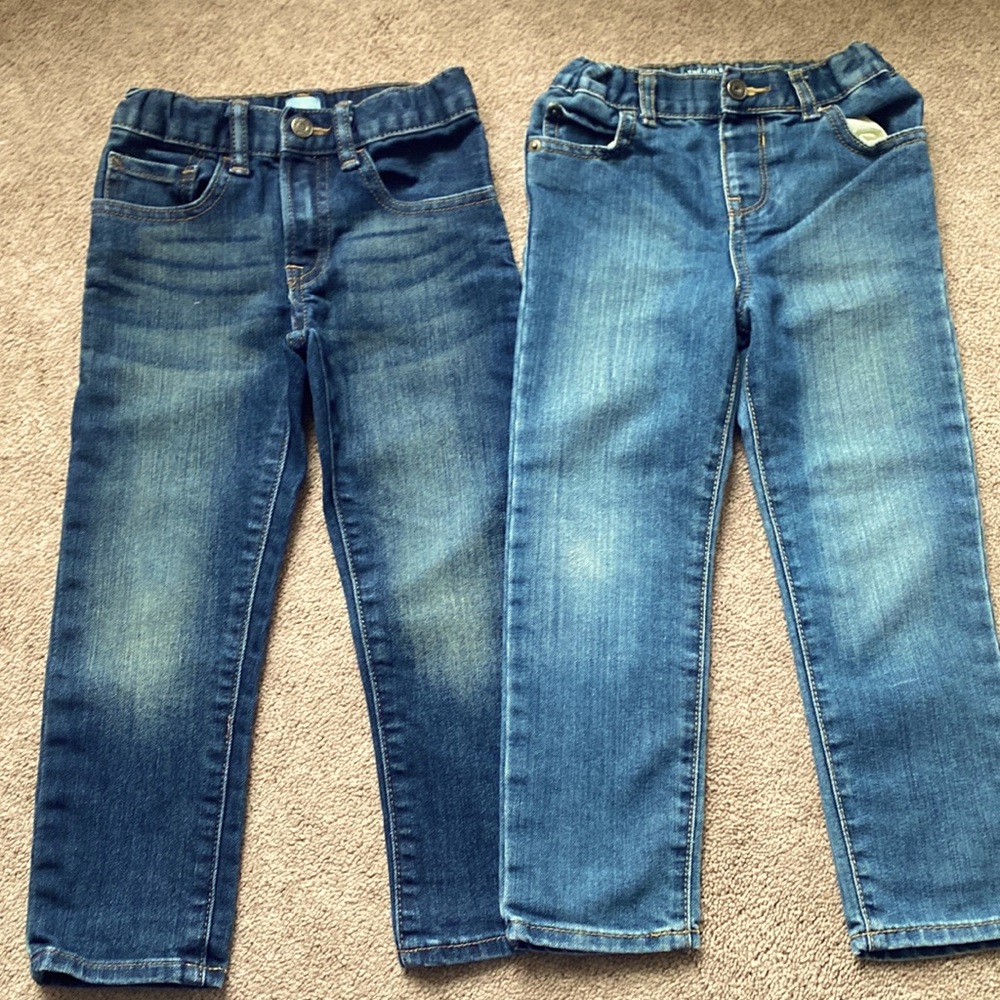 Boys size 4 jeans 2 pair: 4T Children’s Place 4 GAP